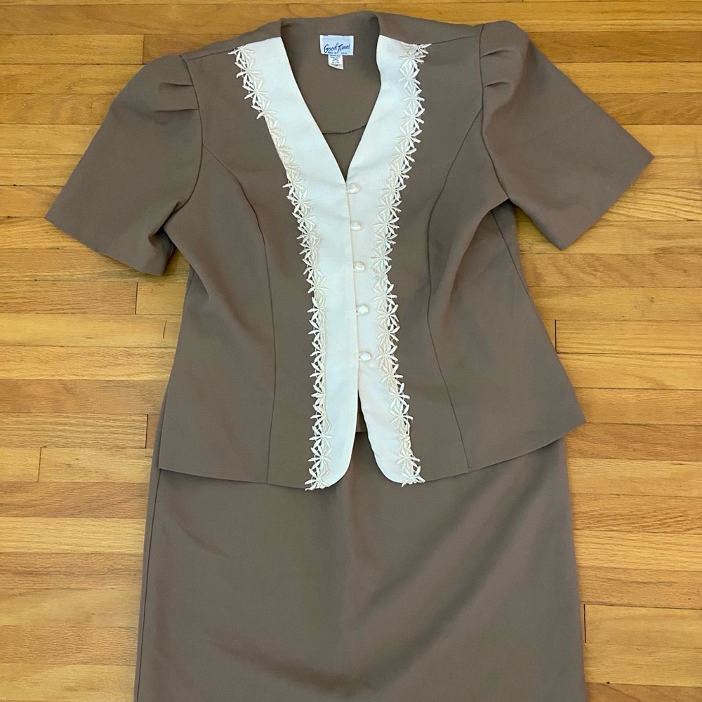 Vintage Good Times Women’s Dress Suit / Top & Skirt
